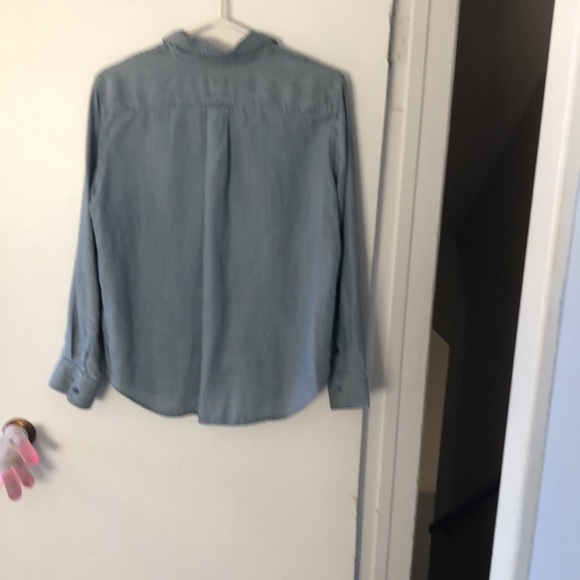 Pinstripe blue and white, button down shirt - Picture 2 of 4